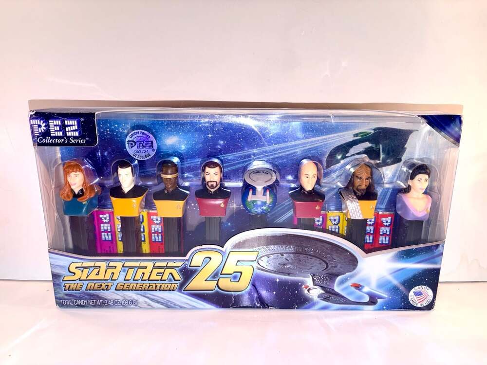Star Trek Next Generation 25th Anniversary Limited Edition Collectible PEZ Set